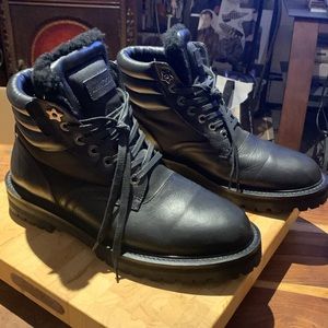 Jimmy Choo Shearling / Fur Boots Size 10.5 NEVER WORN